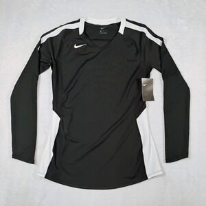 NIKE Vapor Pro Womens Medium Black Long Sleeve Volleyball Shirt‎ 915025-012